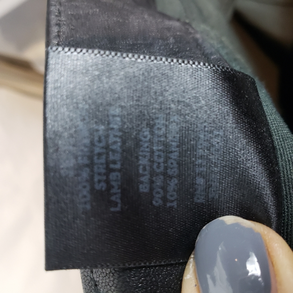 J Brand lambskin skinny pants with ankle zip - Picture 11 of 11